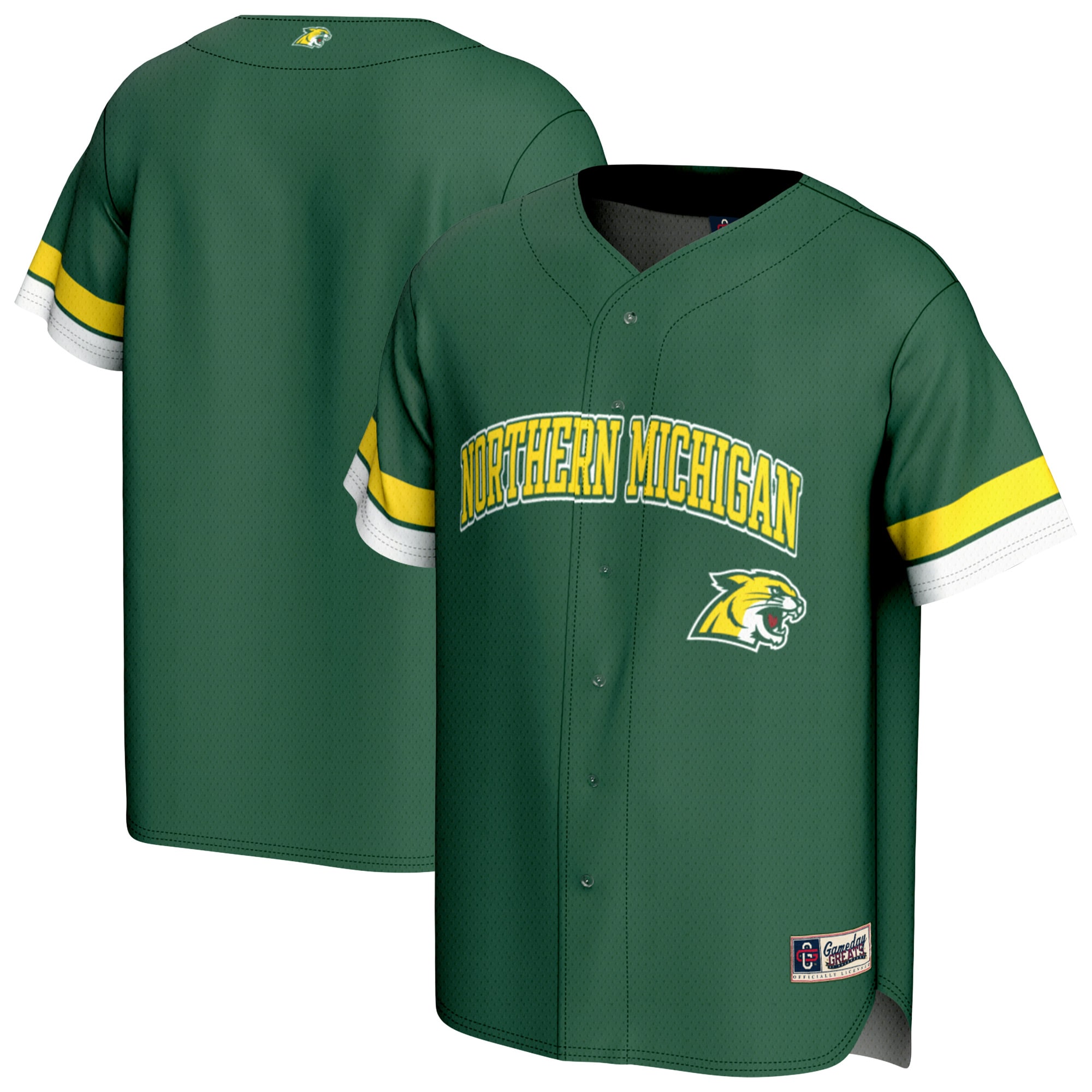 [NJP] Northern Michigan Wildcats GameDay Greats Youth Spirit Baseball Jersey - Green