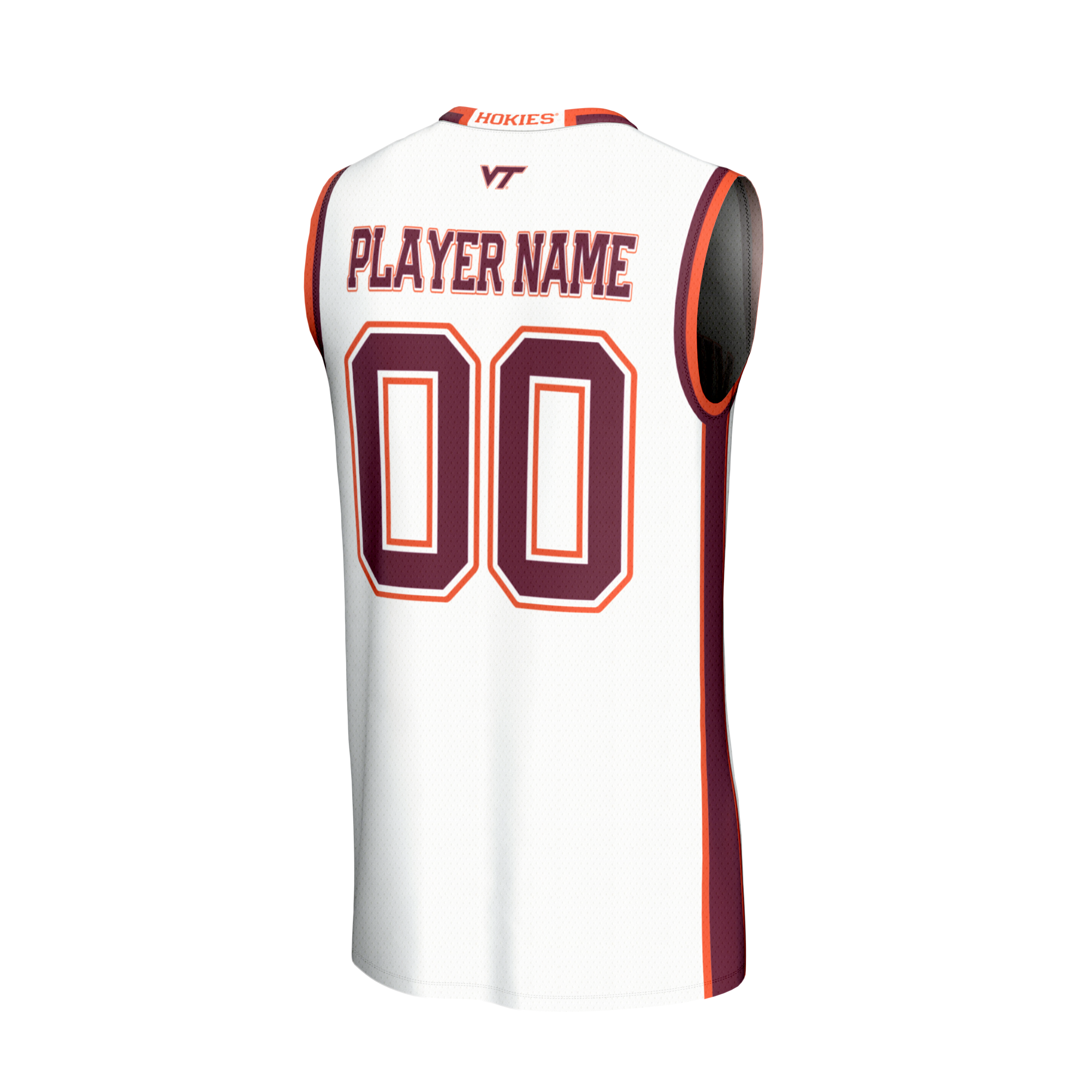 [NJP] Virginia Tech Hokies GameDay Greats Youth Lightweight Collegiate Men's Basketball NIL Pick-A-Player Fashion Jersey - White