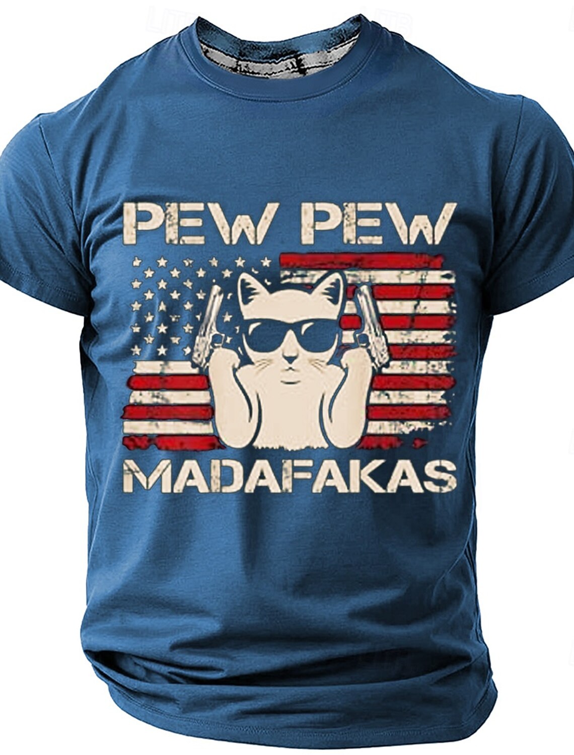 4th of July 2026 250th Memorial Day Patriotic Patriot 3D Print Crew Neck Short Sleeve T-Shirt Daily Street