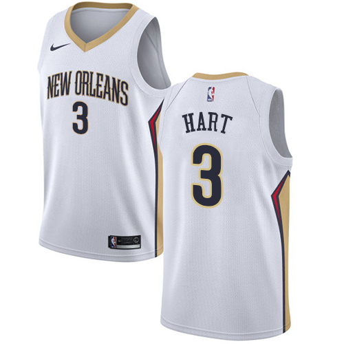 Nike New Orleans Pelicans #3 Josh Hart White NBA Swingman Association Edition Jersey Mens
