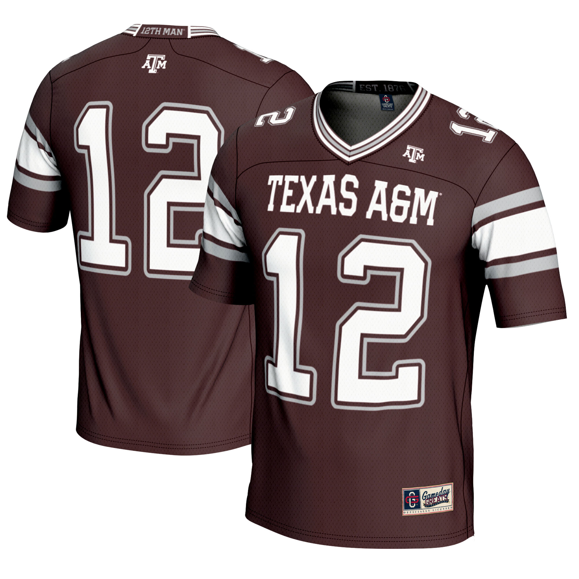 [DDG] Texas A&M Aggies GameDay Greats Youth Football Lightweight Fashion Jersey - Maroon
