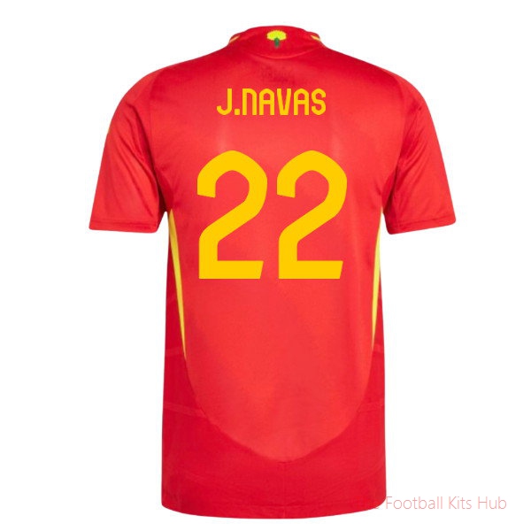 2024-2025 Spain Authentic Home Shirt (J.Navas 22)