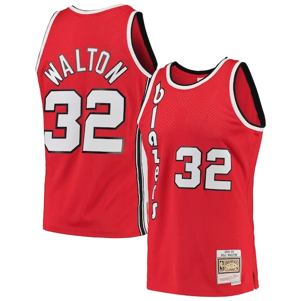 Bill Walton POR Swingman Jersey - fashionable Basketball - Red