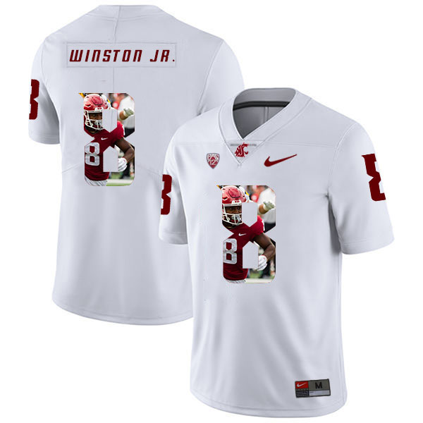 Men's None White 2024 official licensed Easop Winston #8 official
