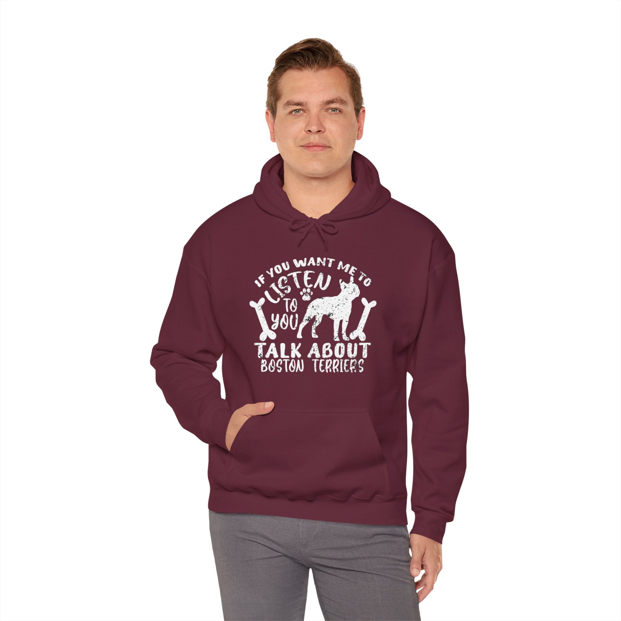 French Bulldog Bruin Unisex Hoodie For Boston Terrier Lovers Durable Dog Item
