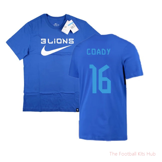 2022-2023 England Three Lions Tee (Blue) (Coady 16)
