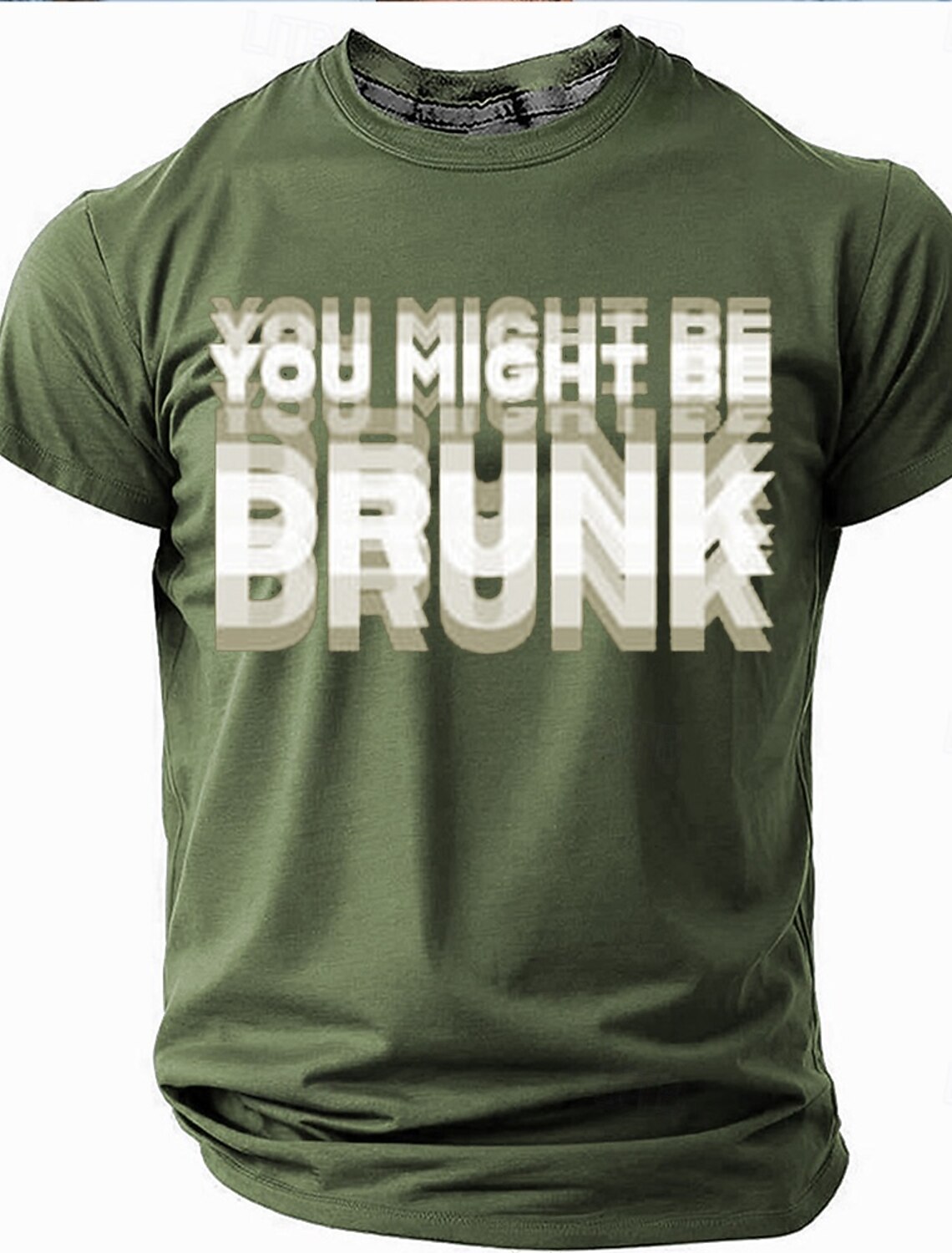 Mens Funny Graphic T-Shirt - 'You Might Be Drunk' Short Sleeve