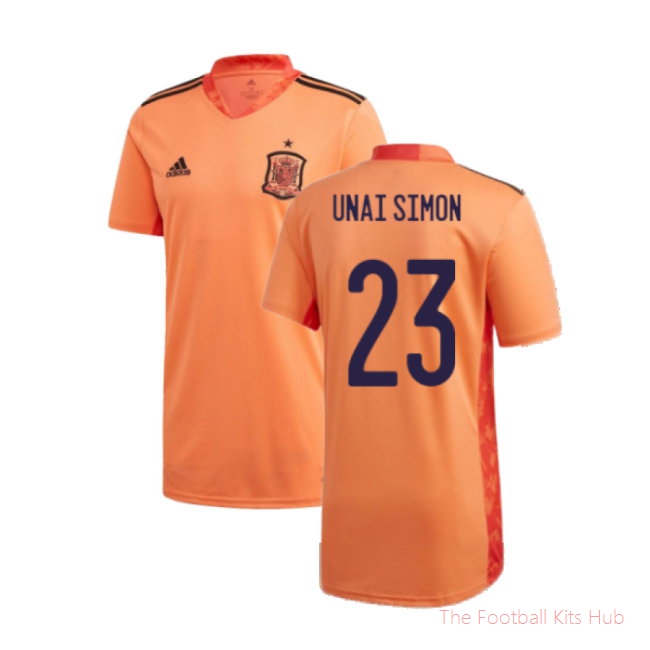 Spain 2020-21 Home Goalkeeper Shirt (L) (BNWT) (Unai Simon 23)