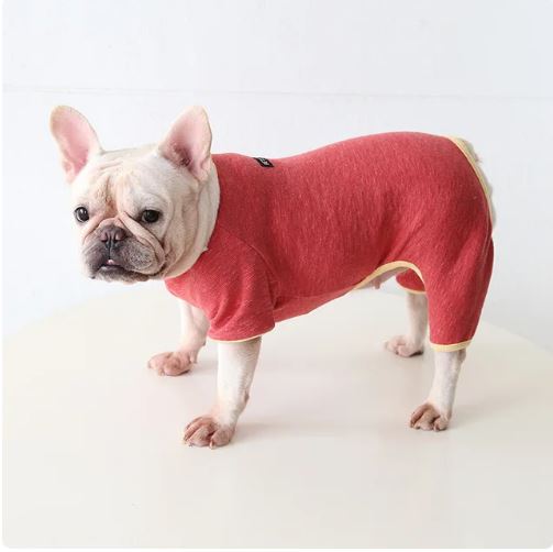 Cozy Poochpuff Warm & Stylish Frenchie Winter Sweater Soft Jumpsuit f...