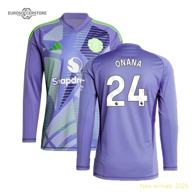 2024-2025 Man Utd First LS Goalkeeper Shirt Authentic Purple Onana 24
