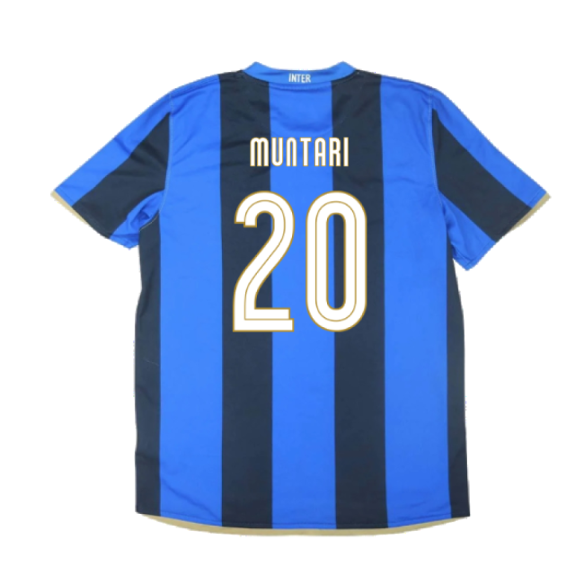 Excellent Inter Milan 2008-09 Home Shirt ((excellent) S) (muntari 20)