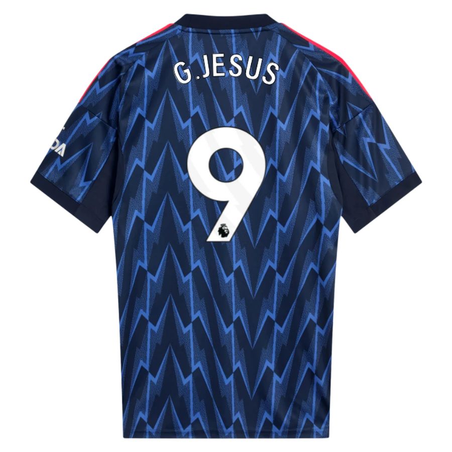 Arsenal 2025 2026 Jesus Away Child Kit Jersey
