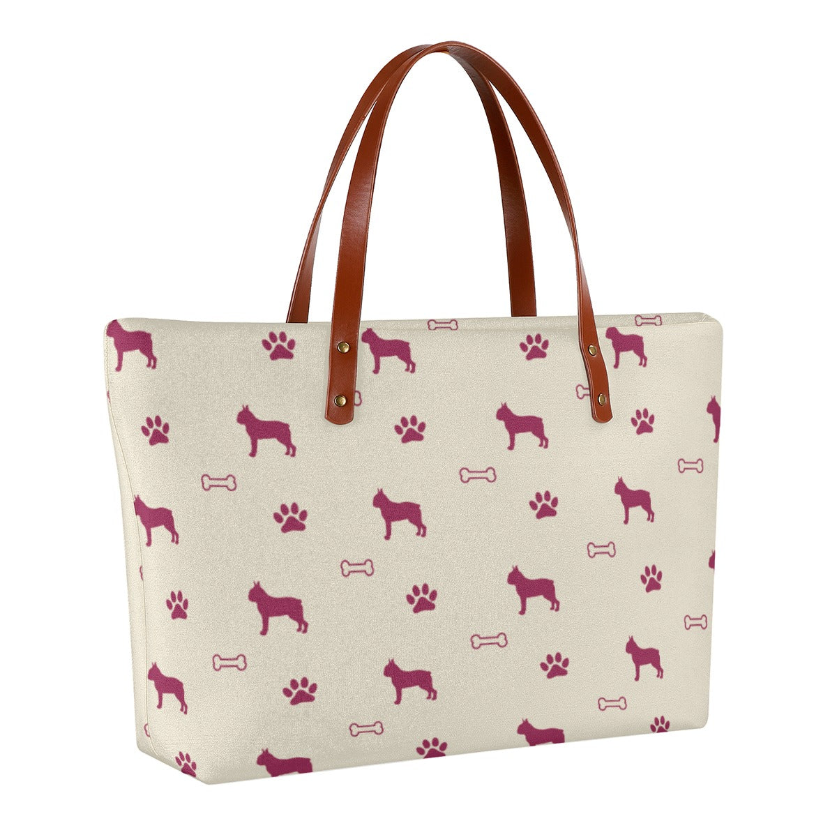 Max - Bulldog Women's Tote Bag For Boston Terrier Lovers Pet Gear