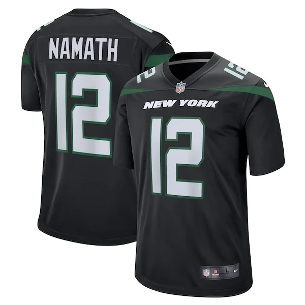 None Joe Namath  Jersey - Black | NFL Player Jersey | NFL Football