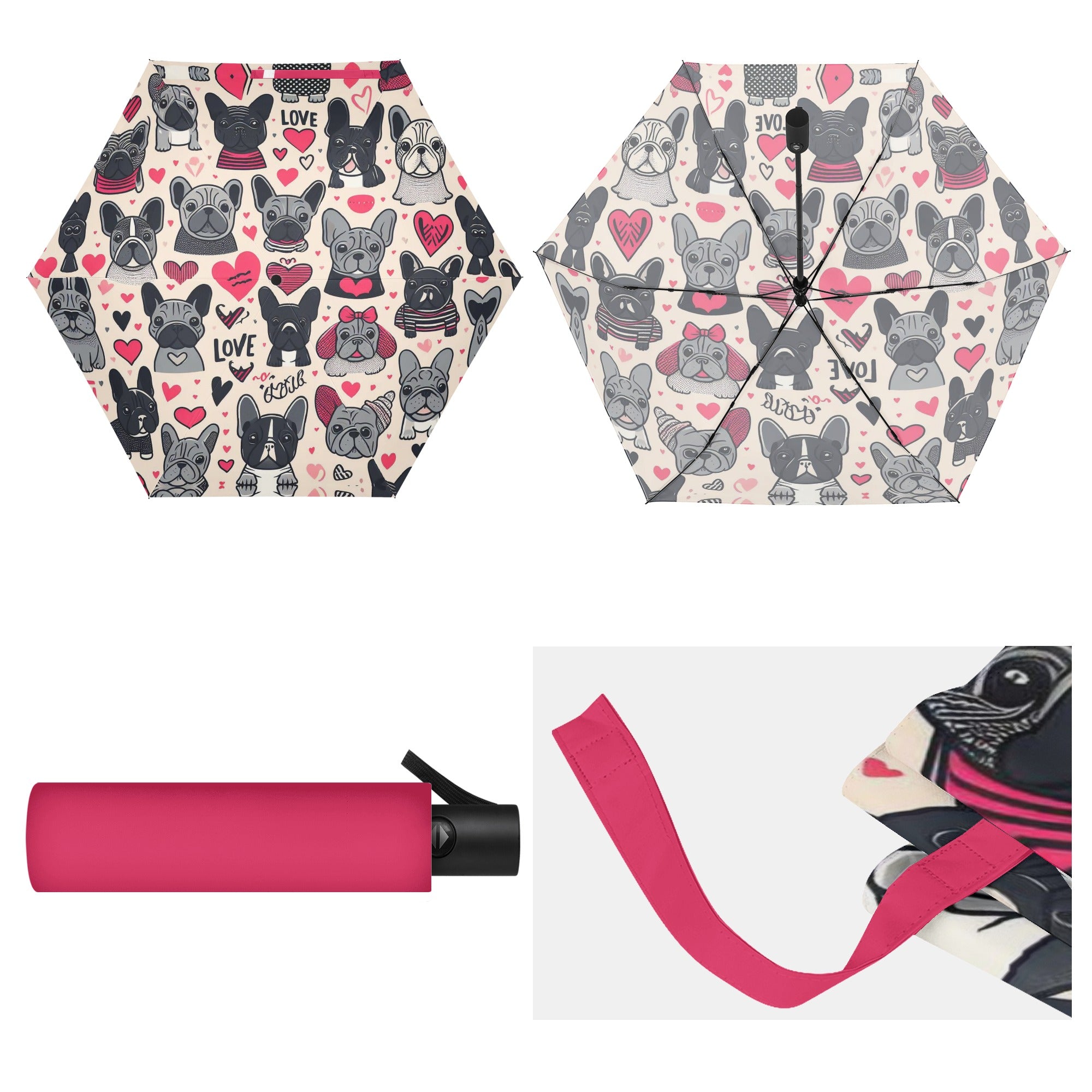 Bulldog Dixie - French Bulldog Umbrella Pet Gear | Comfort Fit