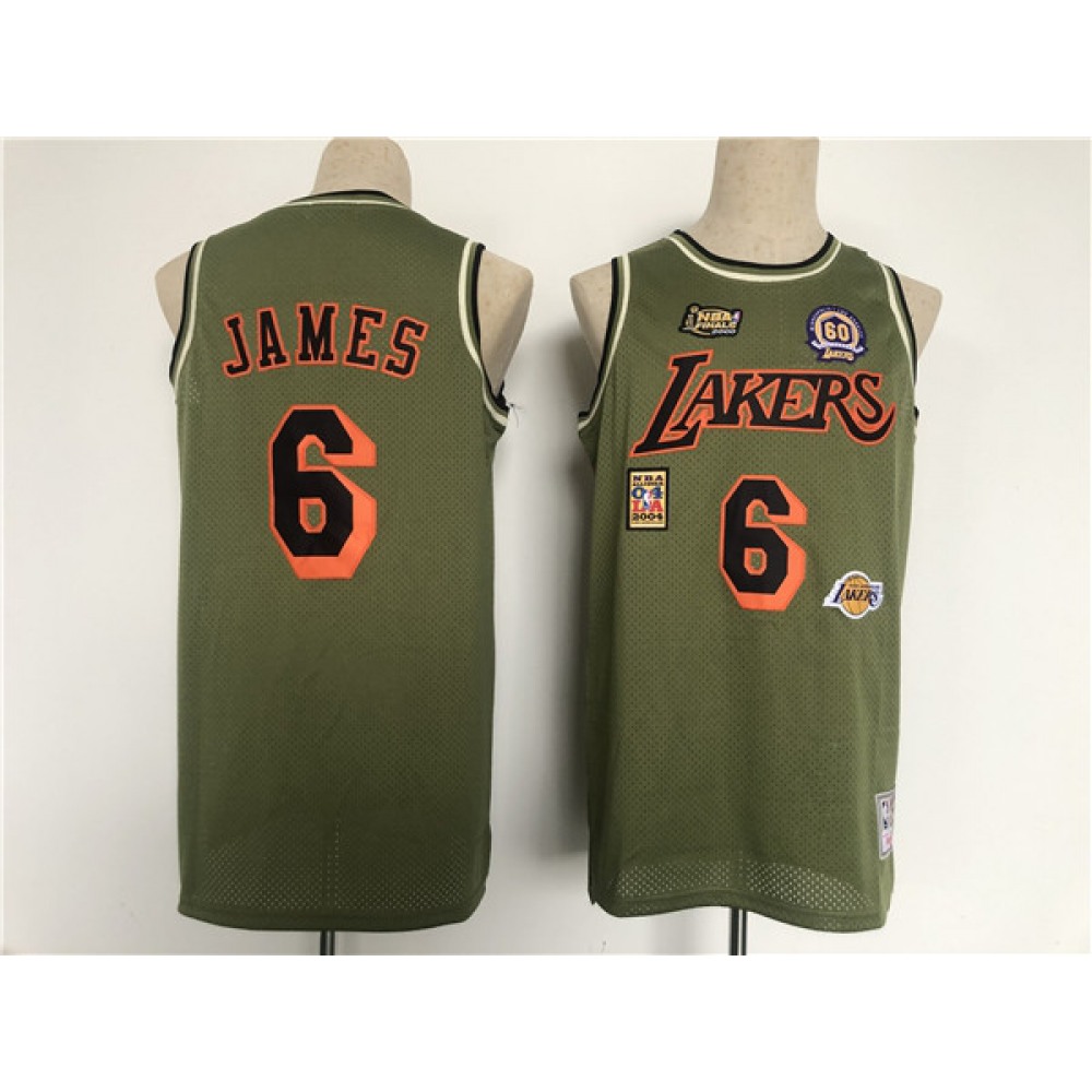 Premium Los Angeles Lakers LeBron James6 Jersey Green - Fan Favorite