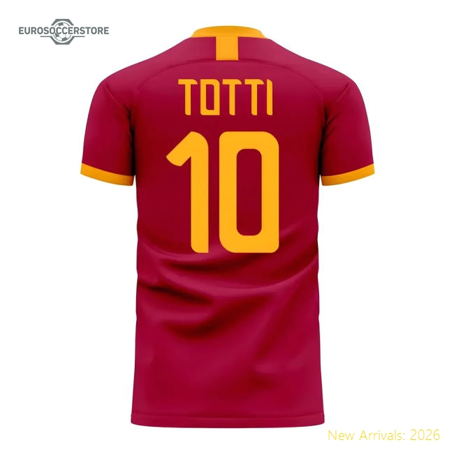 As Roma Home Fan Version Womens Shirt Football Fan Apparel