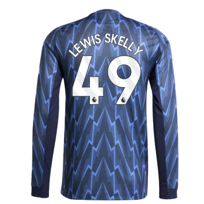 Arsenal 2025-20 Away Football Kit Lewis Skelly 49 L S