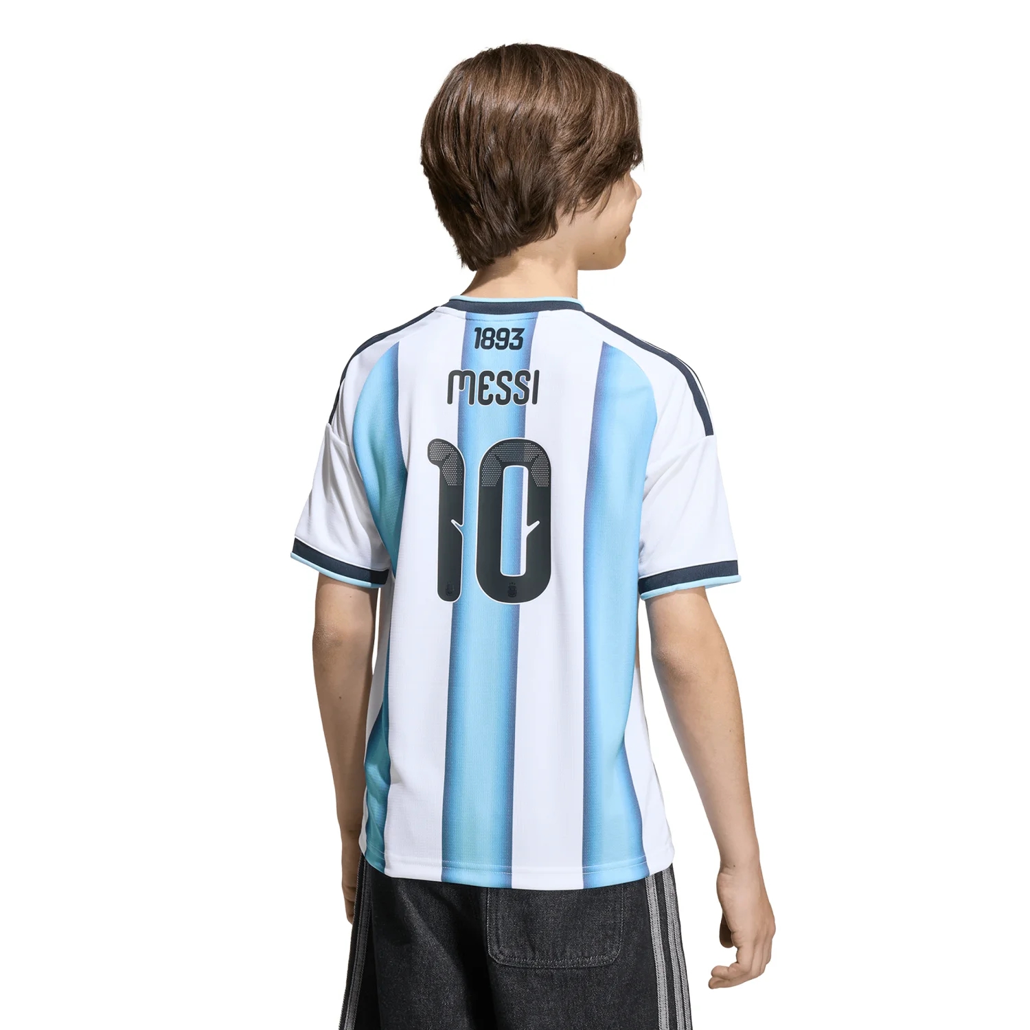 adidas Argentina 2026 Messi Home Jersey - Youth 3-Star Edition
