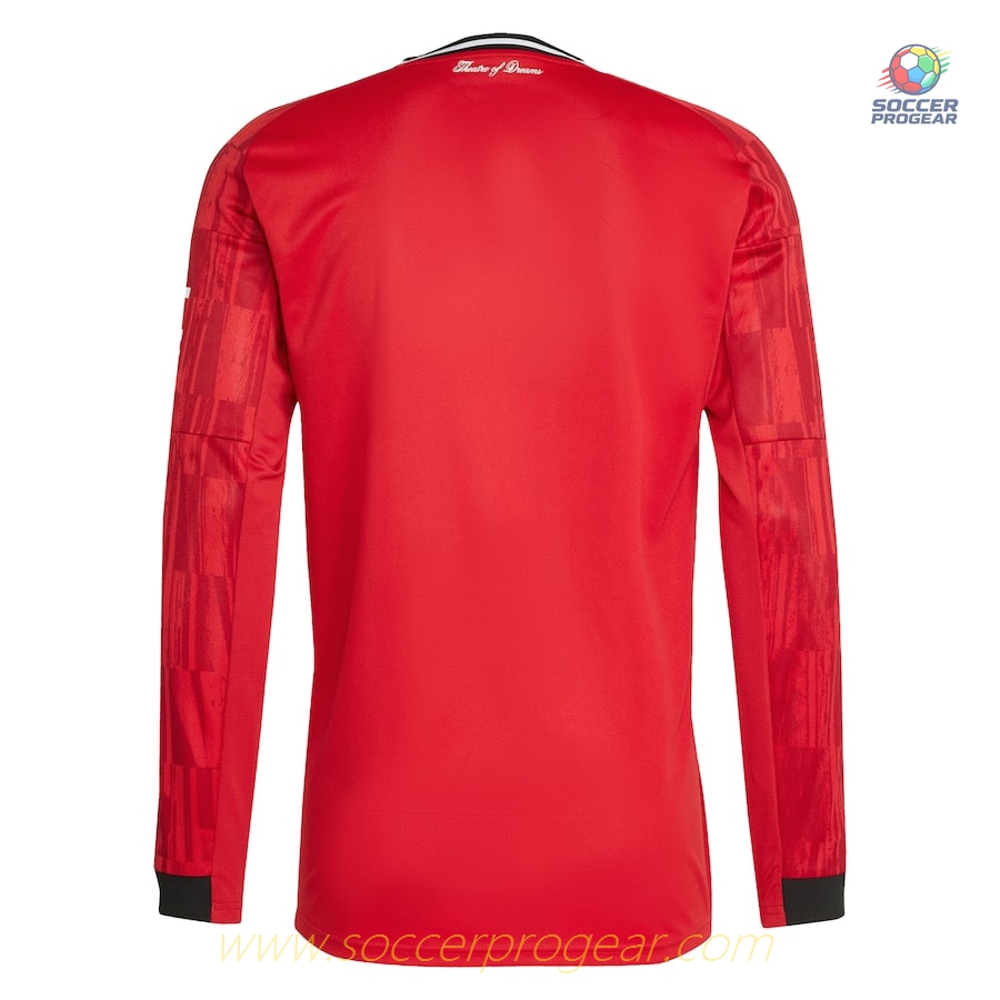 Manchester United Home Soccer Shirt 2025-2026 Season Long Sleeve Version