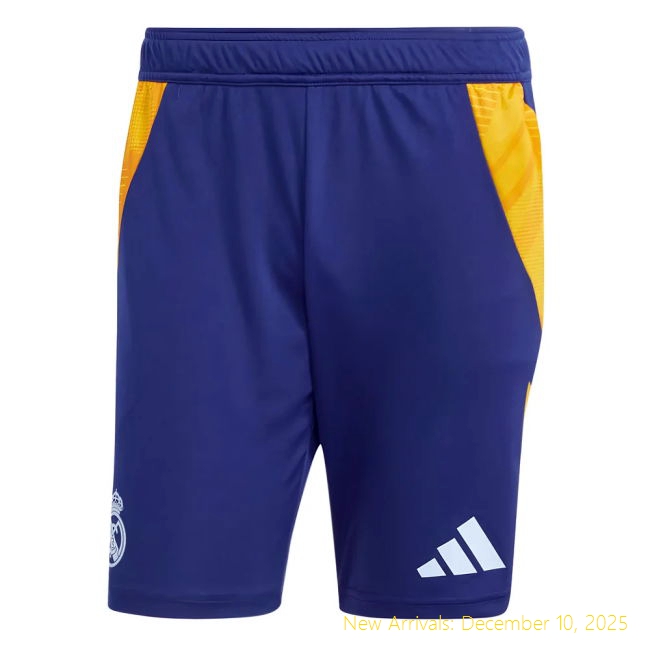 2024-2025 Real Madrid Training Shorts - High Quality Soccer - Navy...