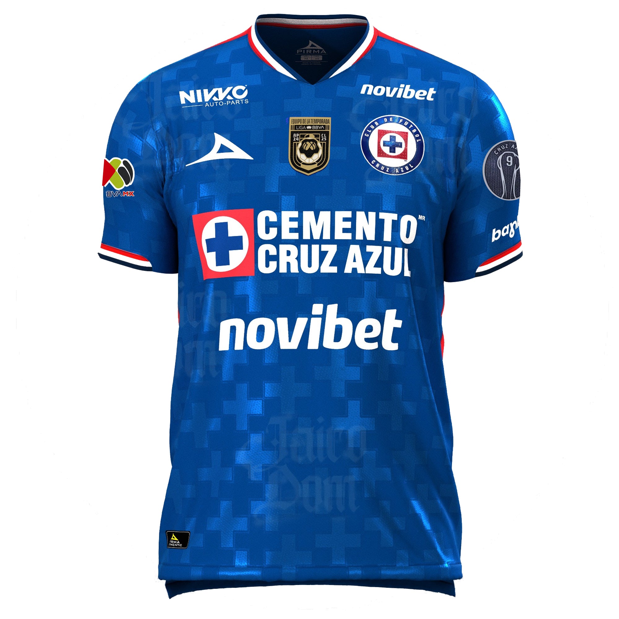 Cruz Azul Azul 2025-2026 UCL Home Jersey – Authentic Shirt