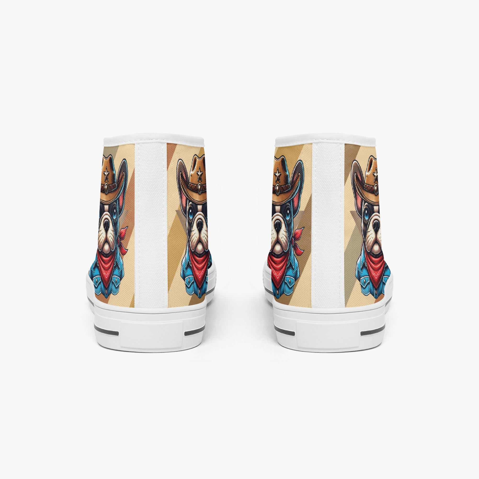 French Bulldog Lover Dove Classic High Top Canvas Shoes Casual Footwear