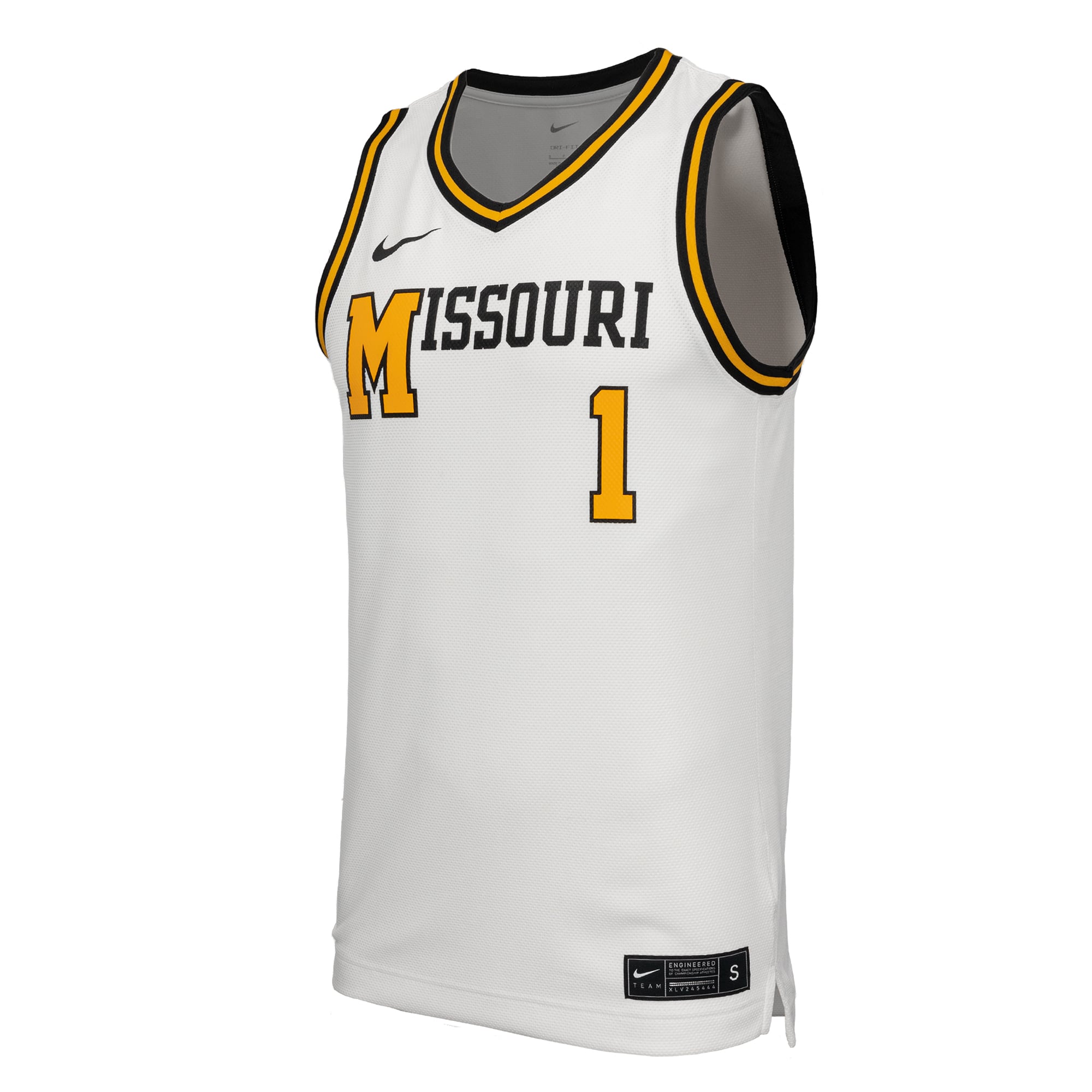 Missouri Tigers Nike Retro Replica Basketball Jersey - White