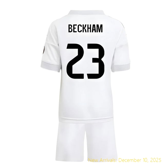 2025-2026 Real Madrid RM High-Quality Home Mini Kit (Beckham 23)