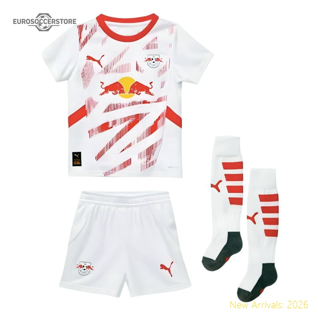 Official Authentic 2024-2025 Red Bull Leipzig Home Mini Kit
