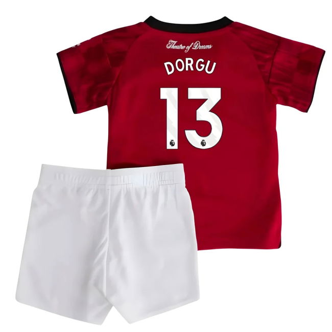 Man Utd 2025-20 Home Football Kit Dorgu Name & Number M