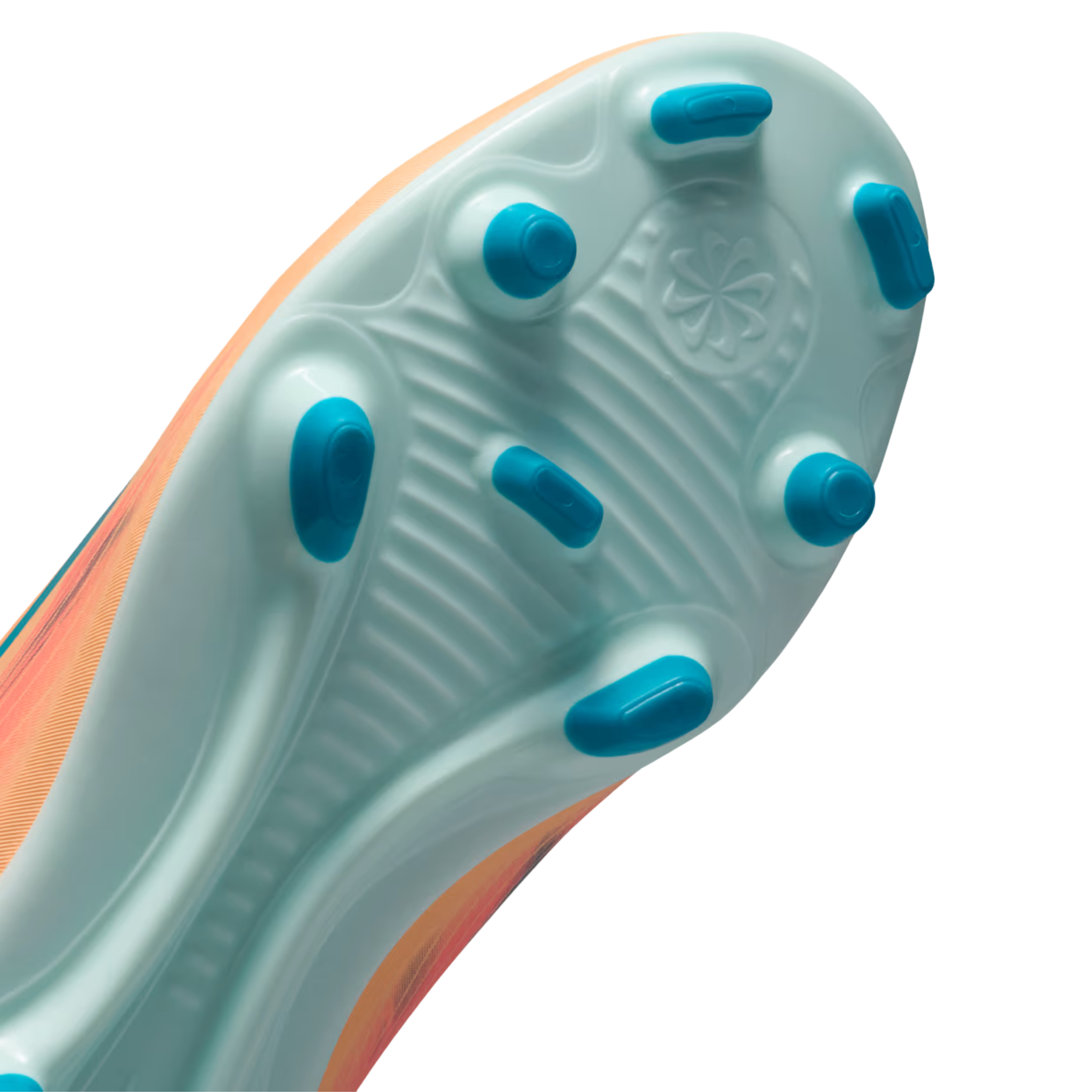 Nike Youth Junior Superfly 10 Club Kylian Mbappé Firm/Multi Ground Soccer Cleats (Melon Tint/Neo Turq/Igloo)