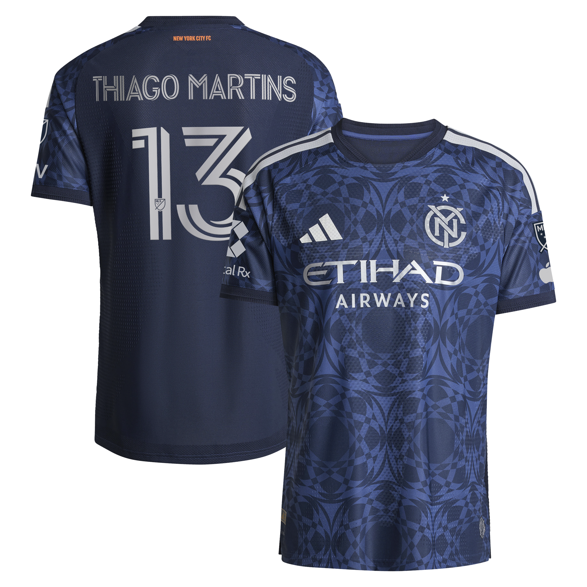 [JED] Thiago Martins New York City FC 2026 The All Nations Kit On-Field Authentic Patch Jersey - Blue