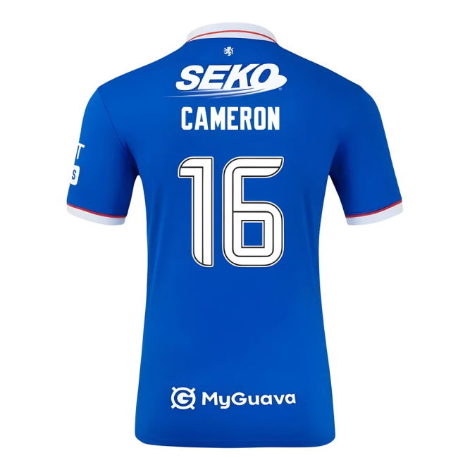 Glasgow Rangers Cameron 1 #6 Official Merchandise Licensed Produ (v4)