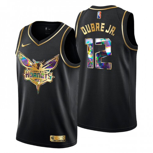BKN Black C. Hornets #12 NBA Jersey Game Day Wear Basketball Jersey