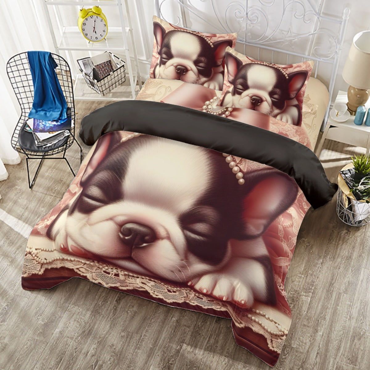 - Breed-specific Duvet Cover Set For Boston Terrier Lovers Dog Supplies