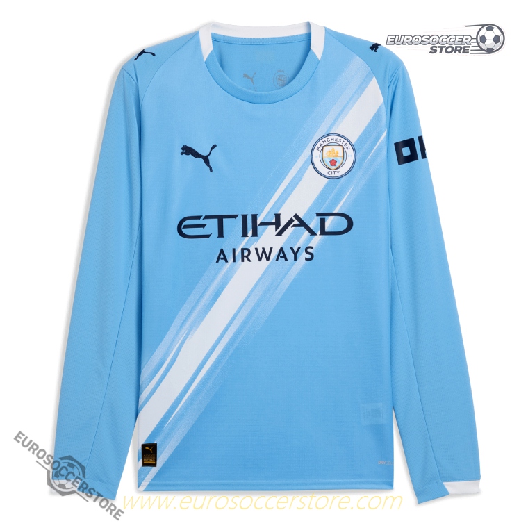 O’REILLY #33 Manchester City 25-26 Season Home Long Sleeve Football Jersey