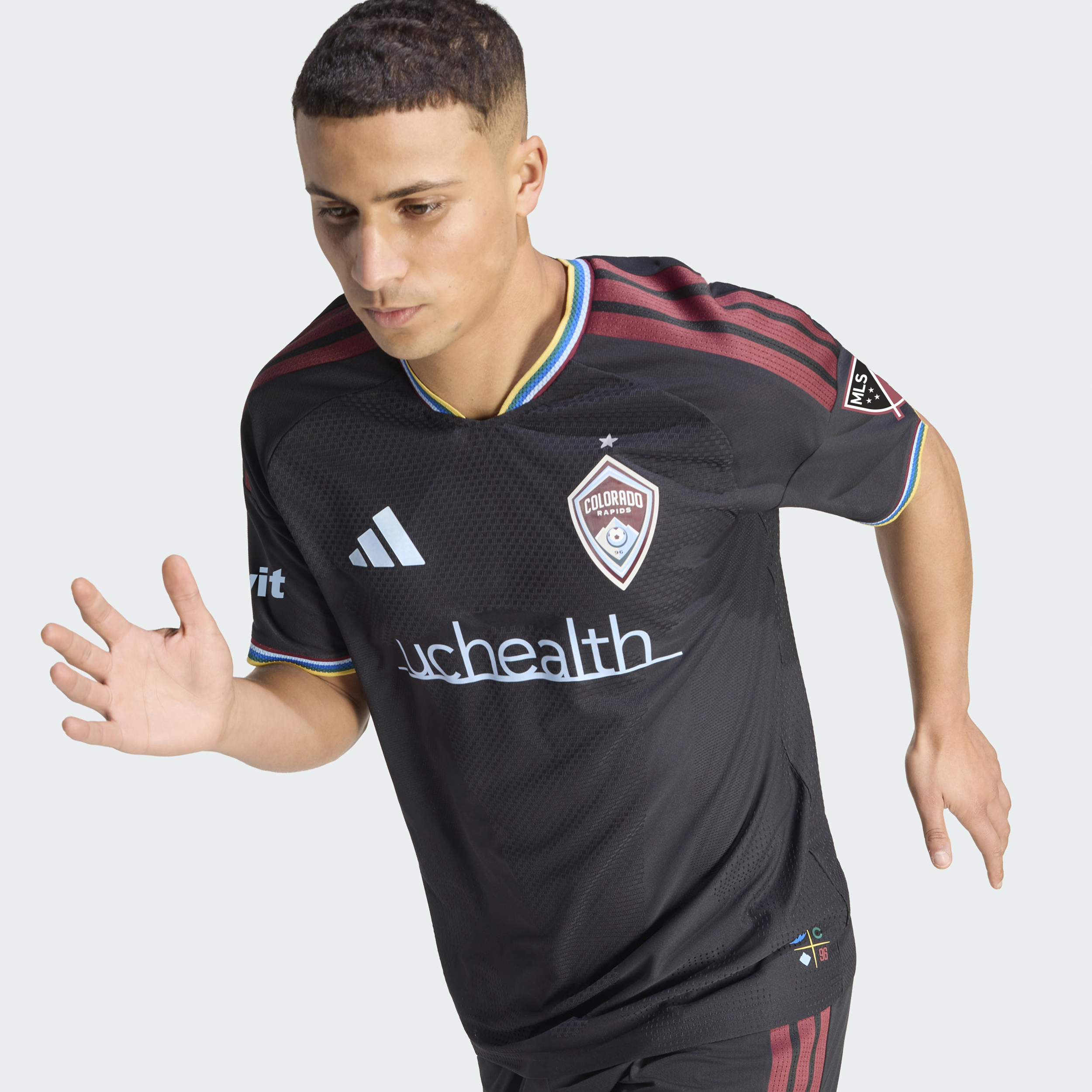 [JED] Colorado Rapids 2026 Colorful Colorado On-Field Authentic Patch Jersey - Black