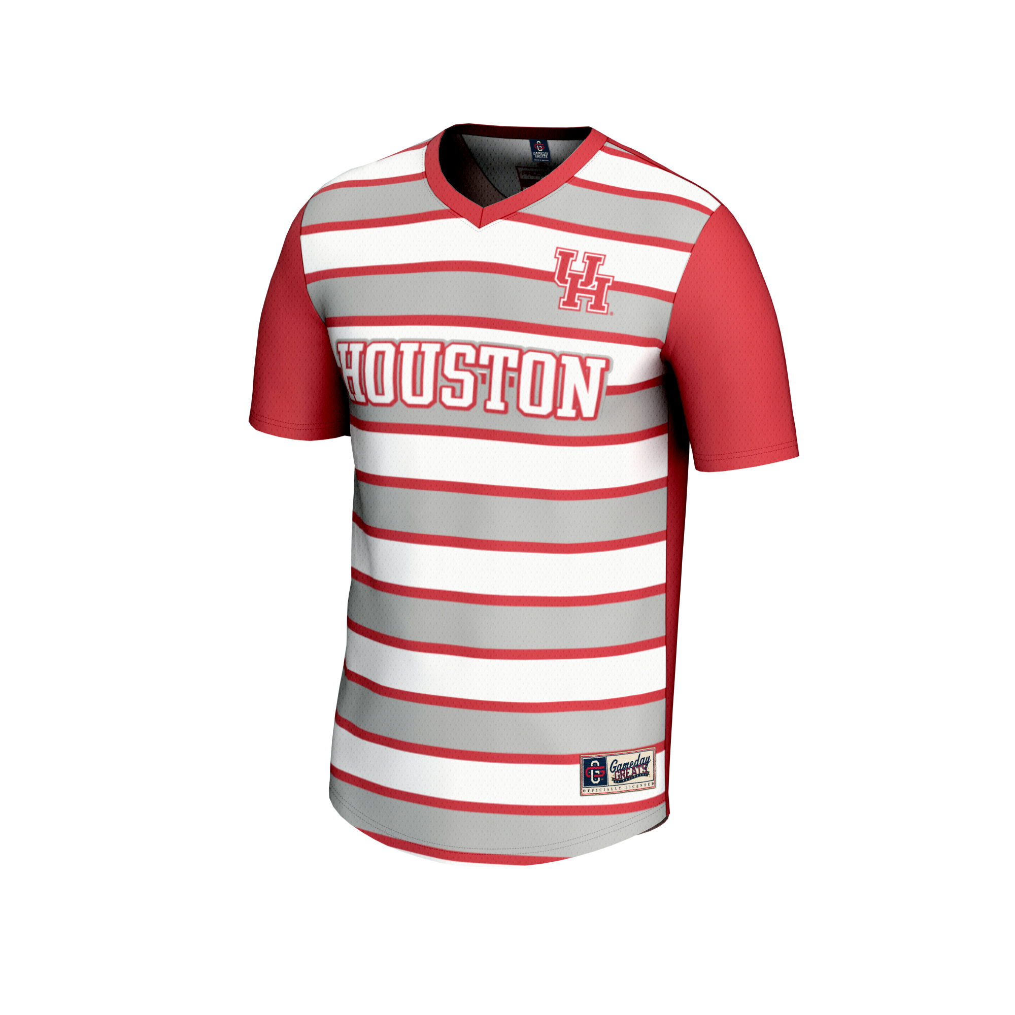 [SJH] Houston Cougars GameDay Greats Youth Lightweight Soccer Fashion Jersey - Red