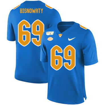 Men's None Blue 2024 official licensed Adam Bisnowaty #69 official