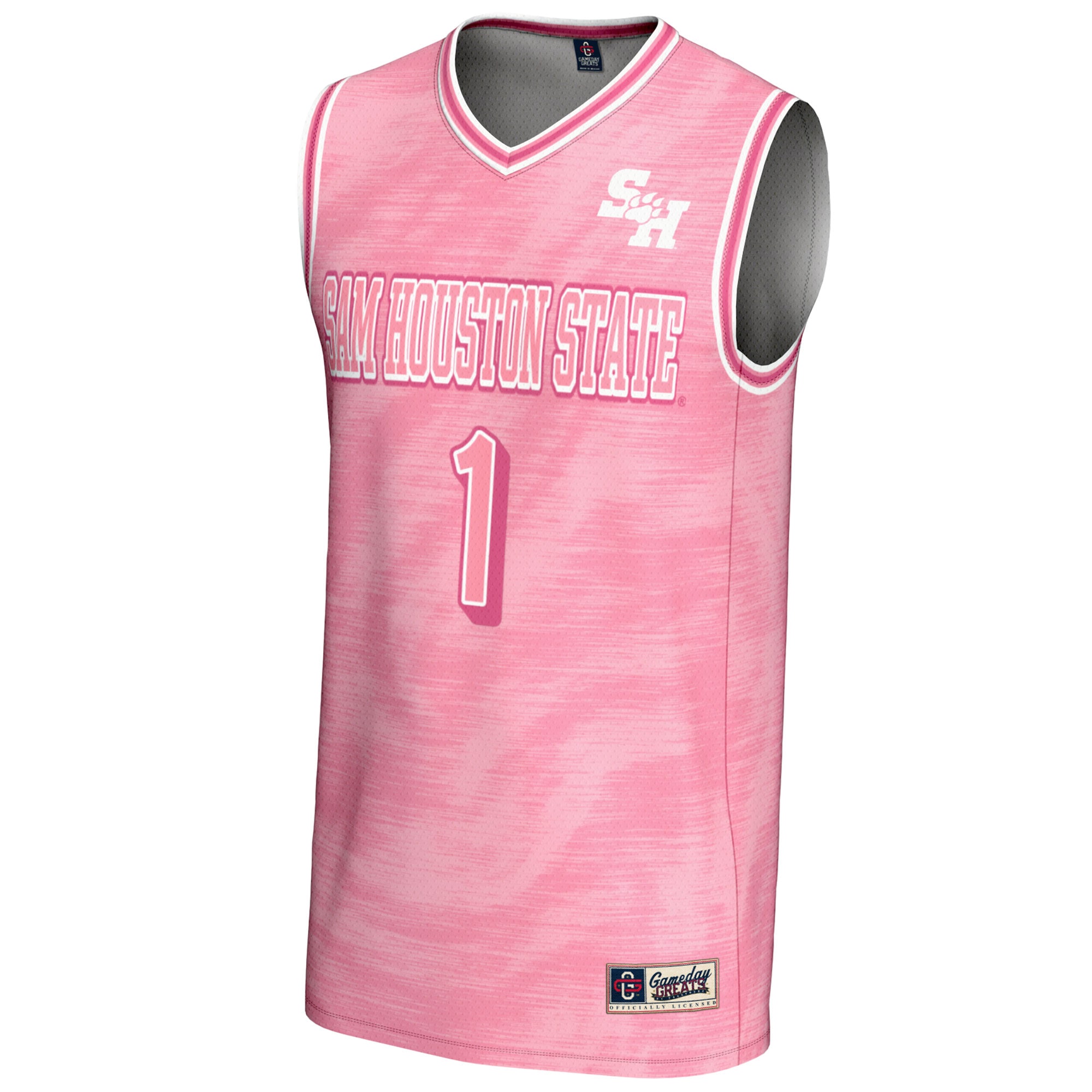 [DDG] Sam Houston State Bearkats GameDay Greats Youth Lightweight Basketball Fashion Jersey - Pink