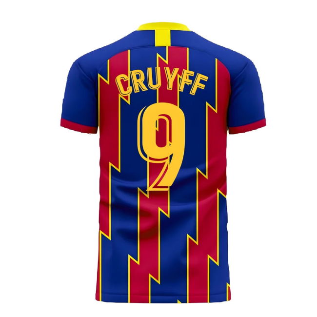 Catalonia 2025-2026 Home Concept Football Kit (Libero) (CRUYFF 9)