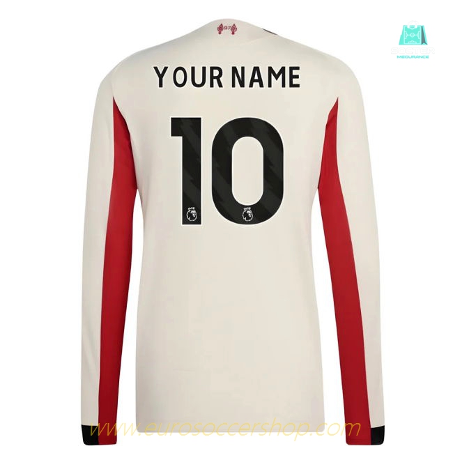 2025-2026 Liverpool Authentic Long Sleeve Away Shirt (Your Name)