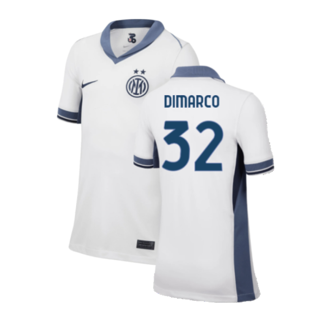 High-Quality 2024-2025 Inter Milan Away Shirt (Kids) (Dimarco 32)