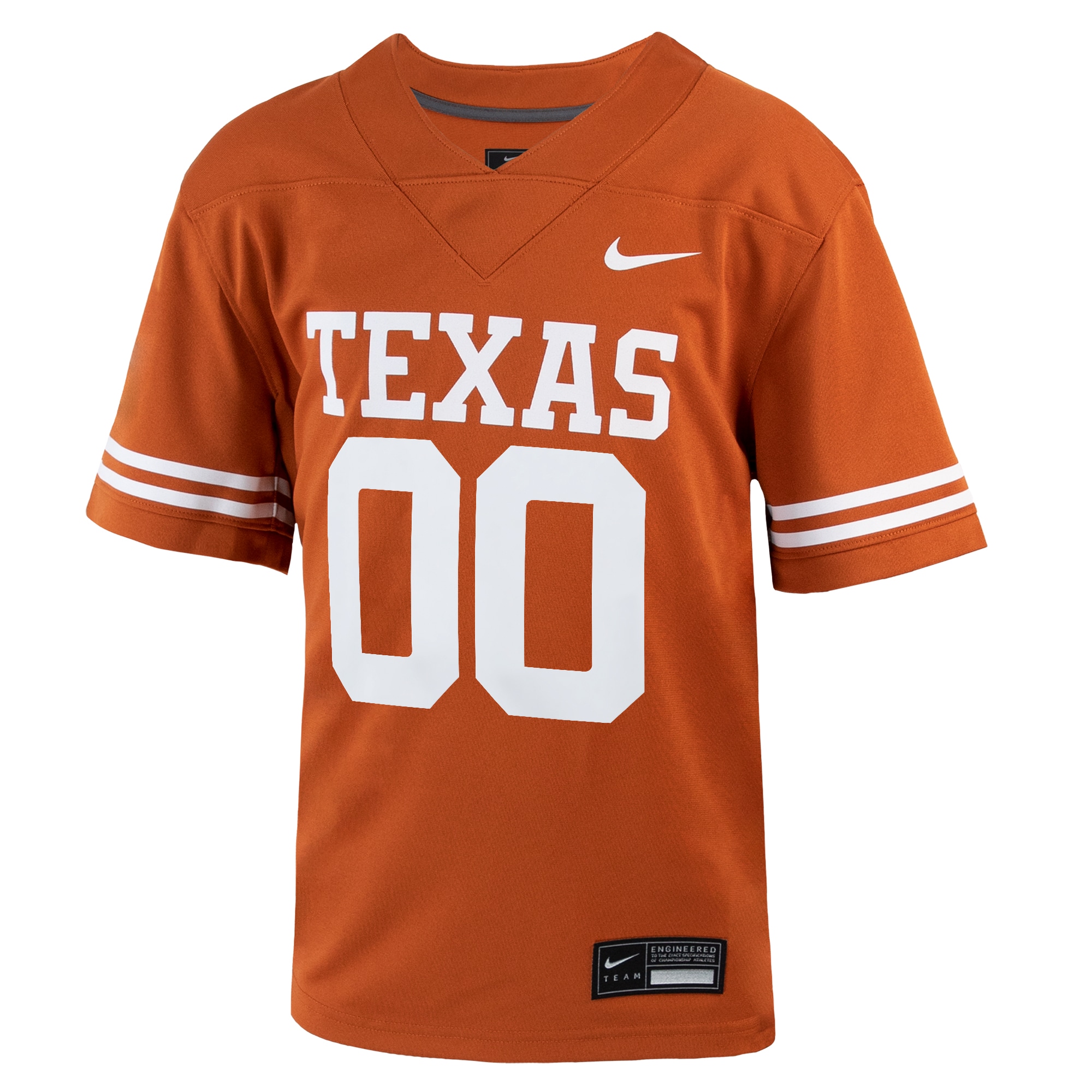 [NJP] Texas Longhorns Youth Custom Football Game Jersey - Texas Orange