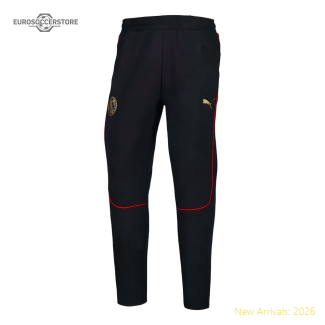 Top-Quality Supporter 2024-2025 Ac Milan Casuals Pants (Black)