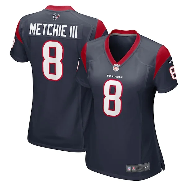 None John Metchie Game Jersey - Navy | NFL Player Jersey | NFL Footbal