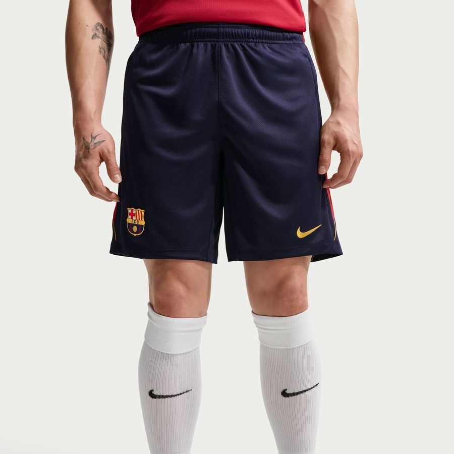 Barcelona Training Shorts Dri-FIT Strike - Blackened Blue/Noble Red/Mineral Yellow
