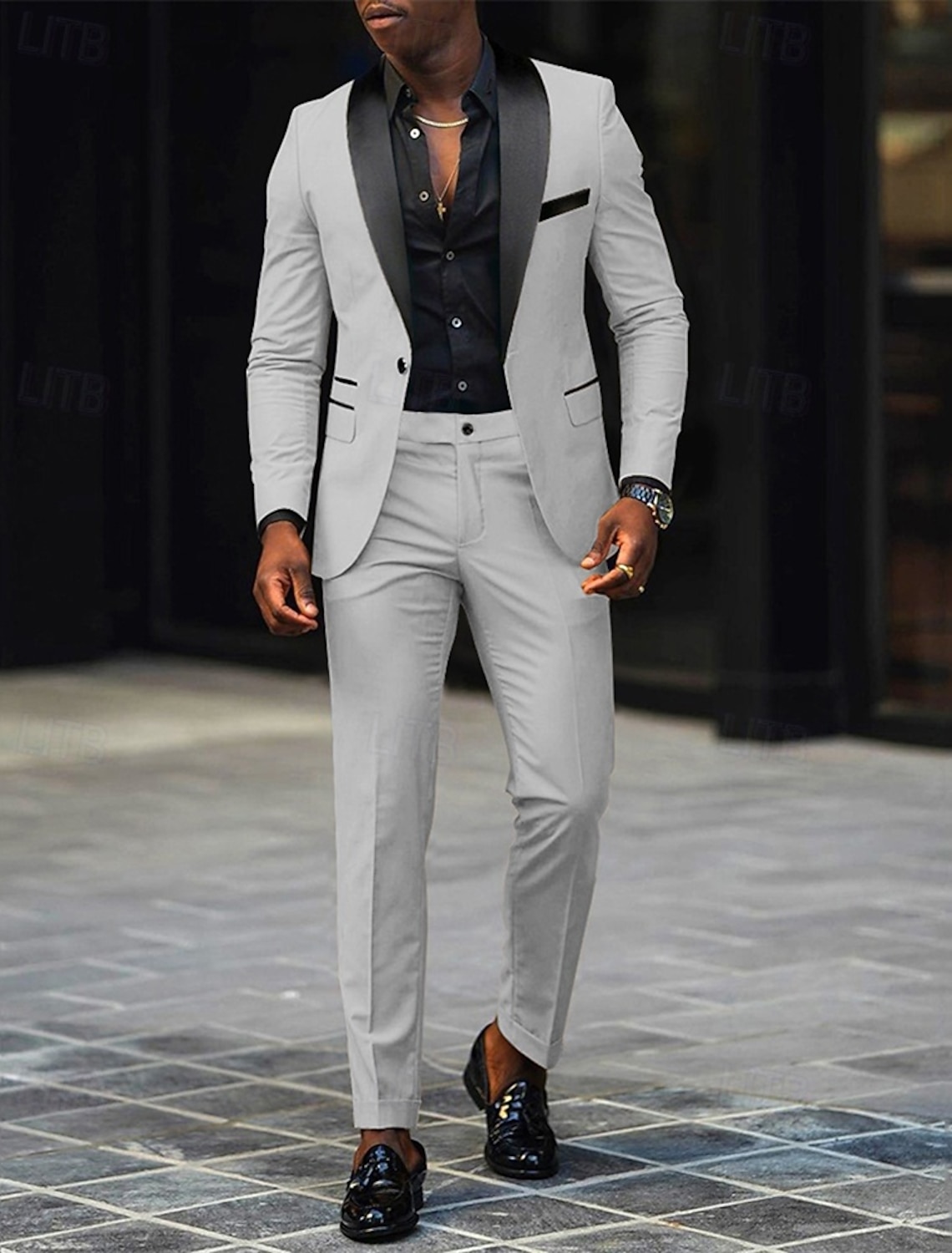 Men's Tuxedos Party Suits Beach Wedding Spring Wedding Pink Burgundy Spring & Summer Suit Shawl Lapel Fashion Casual Patchwork Slim Fit 3 Piece Single Breasted One-button