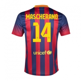 1314 Barcelona 14 Mascherano Home Shirt - Official Replica 2933